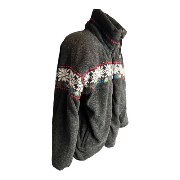 Obermeyer Womens Floral Thermolite Zip-Up Reversible Ski Jacket Red Gray VTG 12 - Picture 6 of 12